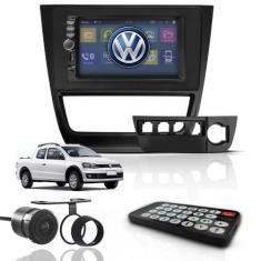 Imagem de Kit Central Multimídia Mp5 2 Din Espelha Dvd Câm Saveiro G6 - First Op