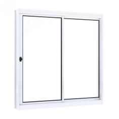 Imagem de Janela de Aço de Correr 100x150cm 2 Folhas com Vidro Riobras Branco