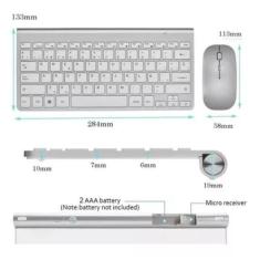Imagem de Teclado Mouse Wireless Kit iPad Android Phone Smartv Nf Compacto - TIM