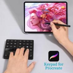 Imagem de Teclado Sate AK-188 Desig.Grafico Procreate Wifi - Satellite