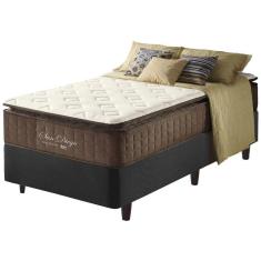 Imagem de Cama Box Solteiro Preta + Colchão Molas San Diego 88cm