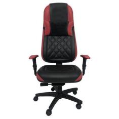 Imagem de Cadeira Gamer Para Escritório Linha Gamer Cagliari Vermelho - Design O