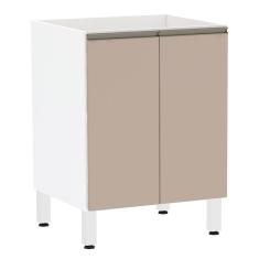 Imagem de Balcão de Cozinha sem Tampo 60cm 2 Portas Pérola Luciane Móveis