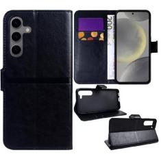 Imagem de Capa Capinha Carteira Preta  + Película Vidro 3D Para Samsung Galaxy S