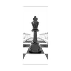 Imagem de Adesivo Decorativo Porta Jogo De Xadrez Tabuleiro Rei - ColorMyHome