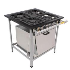 Imagem de Fogao 4B M-18 M/m Gas Glp Super Luxo 40X40 Perfil 6,5Cm Com Forno - Me