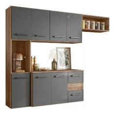 Imagem de Armario Cozinha Juliete Suspenso Com 7 Portas E 2 Gavetas -  Carvalho