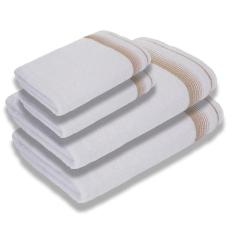 Imagem de Jogo De Toalhas Luxury Soft Beka 360 G m² 2 Banho + 2 Rosto Luxo Branco