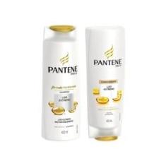 Imagem de Kit c/ Shampoo + Condicionador Pantene Liso Extremo 400 ml