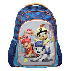 Imagem de MOCHILA INFANTIL PET FRIENDS LS MO4146 quatro divisórias estampa PET em alto relevo detalhes cor laranja