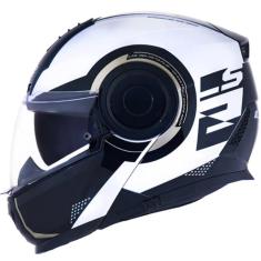 Imagem de Capacete Ls2 Scope Ff902 Arch Branco Titanium Escamoteável