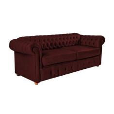 Imagem de Dois Sofás Chesterfield Capitone Luis Xv Vicenzo Bordo - Couro Eco 2M