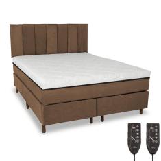 Imagem de Cama Box e Colchão Magnético Massageador com Cabeceira - Eco Premium