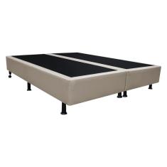 Imagem de Base Box Para Cama Casal King 192x203cm Bipartido Liz S05 Sintético Bege - Mpozenato