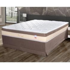 Imagem de Cama Box Casal Cristalflex New Confort 138X188x65 - Marrom