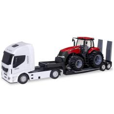 Imagem de Caminhao hi-way Plataforma Trator Magnum Case Branco Usual Brinquedos 403