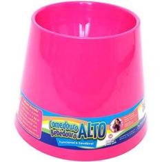 Imagem de Comedouro E Bebedouro Caes Pet Games Alto Pink Tam. M
