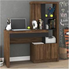 Imagem de Escrivaninha Estante Com 2 Portas 1 Gaveta ME4143  Nogal/  Tecno Mobili