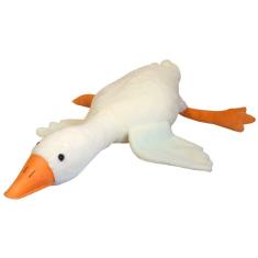 Imagem de Pelúcia Patinho Branco Squish Pals 130cm Colecionável Toyng