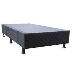 Imagem de Base Cama Box Solteiro Suede Preto