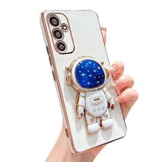 Imagem de SUYACS Capa para Samsung Galaxy A15 com suporte de astronauta, capa fofa para Samsung A15 para mulheres e meninas, galvanizada, à prova de choque, macia, fina, A15