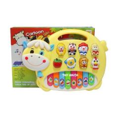 Imagem de Brinquedo Piano Vaquinha  Musical  Infantil Bebe - Toys