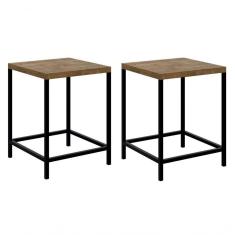 Imagem de Kit Com 02 Banquetas Baixas 27815 Vermont Preto Fosco