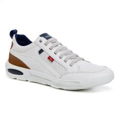 Imagem de Tênis Casual Ferracini em Couro Off White Sistema Conforto 2271OW-Masculino