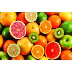 Imagem de Adesivo Painel Papel Parede Cozinha Frutas 1 m x 60 cm