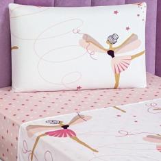 Imagem de Jogo De Cama Lençol Bouti Infantil Kids Solteiro 03 Peças - Bailarina