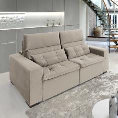Imagem de Sofá Retrátil e Reclinável 2 Lugares 240cm Essence Bege