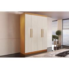 Imagem de Guarda roupa solteiro 4 portas 3 gavetas ubatuba 100% mdf - VALVERDE, 
