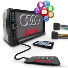 Imagem de Kit Central Multimídia Universal 2 Din Mp5 Bt Espelha Audi - First Opt