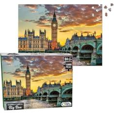 Imagem de Jogo Interativo Quebra Cabeça Monumento Big Ben 1000 Peças Pais & Filhos