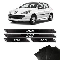 Imagem de Jogo de Soleira Diamante Peugeot 206 Com Protetor De Porta