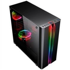 Gabinete Gamer K-Mex Infinity Streamer III CG-A2G8 - RGB ATX 3 FANs Preto -  Gabinete Gamer - Magazine Luiza