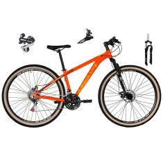 Imagem de Bicicleta 29 Absolute Nero 4 Cabos Internos 24v Câmbio Shimano Acera K7 Trava Freio Disco Pneus Bege-Unissex