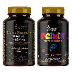Imagem de Omega 3 6 9 Mulher + Omega Kids Infantil Peixinhos 60+60cáps - Alisson