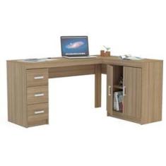 Imagem de Mesa de Escritório Politorno Espanha com 2 Portas e 3 gavetas