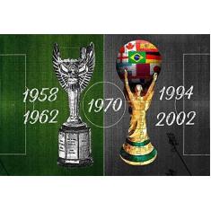 Imagem de Quebra-cabeça Taça Copa do Mundo Brasil Pentacampeão 300 peças