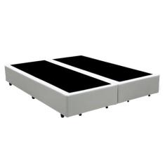 Imagem de Base Box Queen Bipartido Santo Box Sintético Branco 40x158x198