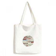 Imagem de Text Title Veins Background Pattern Tote Canvas Bag Shopping Satchel Casual Handbag
