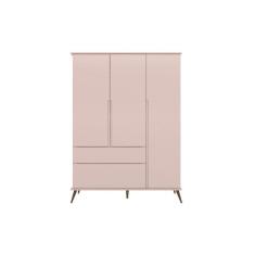 Imagem de Guarda Roupa Infantil 2 Gavetas 3 Portas Roupeiro Retrô Com Pés Melinda  Rsê - Phoenix Baby