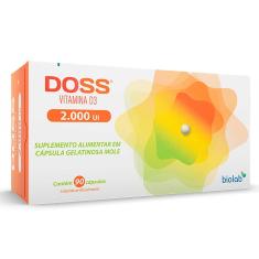 Imagem de Vitamina D Doss 2.000UI com 90 Cápsulas 90 Cápsulas Gelatinosas Moles