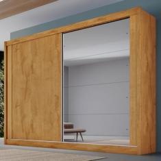 Imagem de Guarda Roupa Casal Espelho 2 Portas 4 Gavetas Creta Móveis Europa