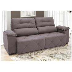Imagem de Sofá Retrátil Reclinável 4 Lugares Suede Moviment Grazzia Linoforte