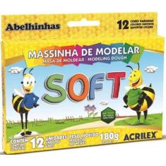 Imagem de Massa Modelar Soft 180G 12 Cores Acrilex