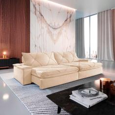 Imagem de Sofá Apollo Linho 02 Módulos 120 Cm B25cm Meu Sofá Online A294 Linho Creme