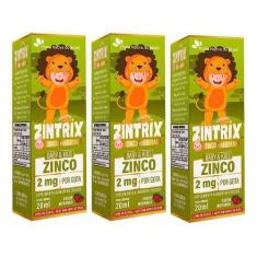 Imagem de 3X Zintrix Zinco Em Gotas Baby & Kids 2Mg Por Gota 20ml - Flora Nativa