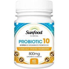 Imagem de Probiotic 10 Tipos Probióticos Sunfood 60 Cápsulas